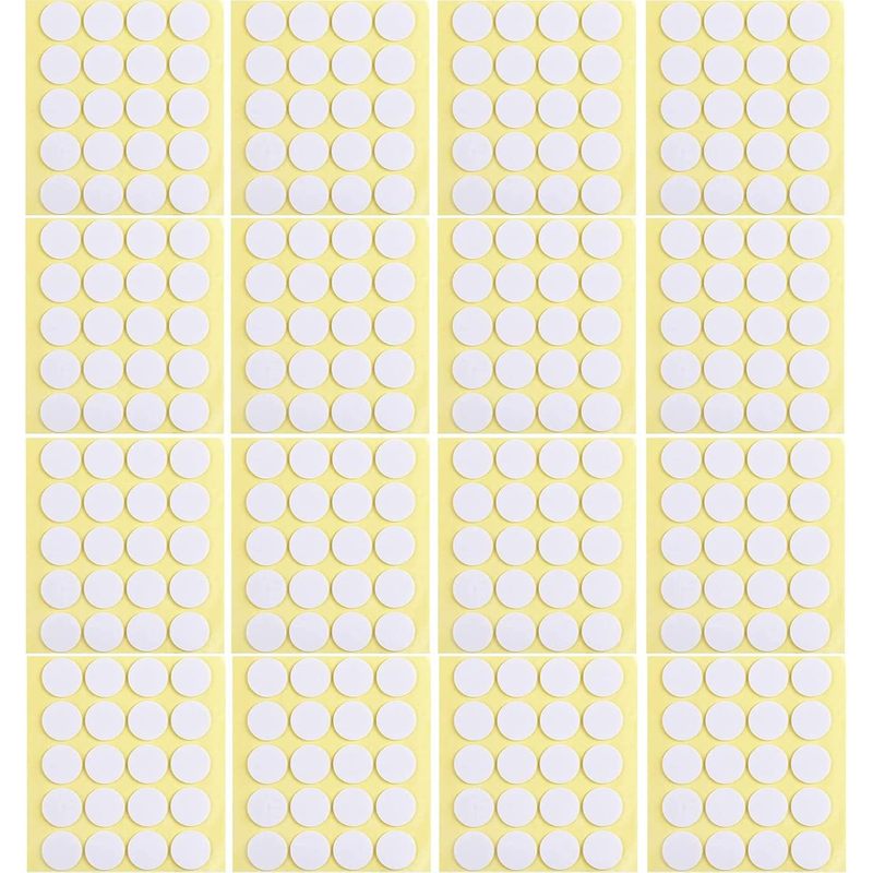 Adhesive Dot Wick - 240枚入りキャンドル芯ステッカー、耐熱両面ステッカー、20mm粘着性丸型ドット、キャンドル作りや壁掛け用。