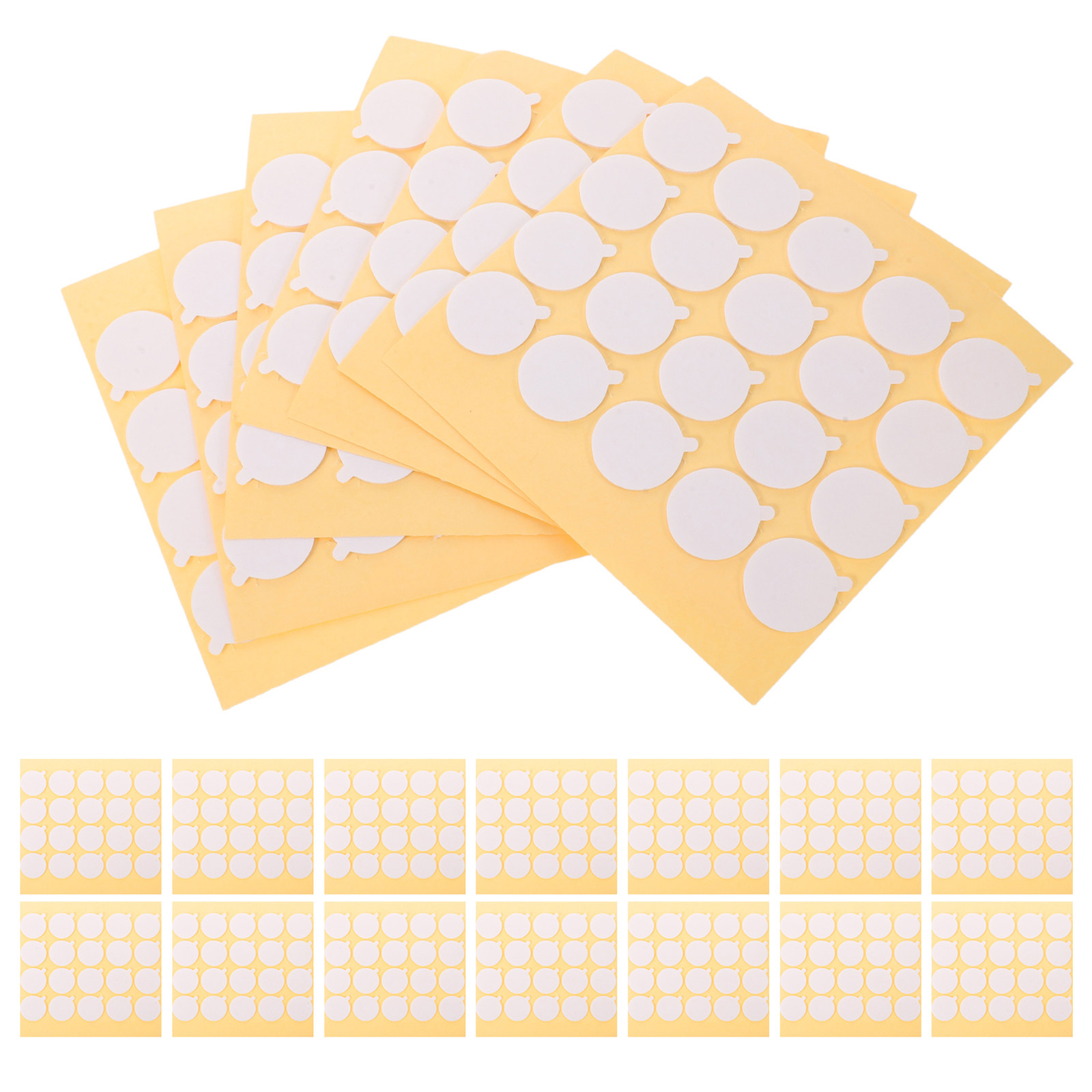 Adhesive Dot Wick - 800枚入り 20mm丸型粘着キャンドル芯固定用グルーステッカー ソイワックスキャンドル芯用粘着タブ 耐熱粘着ドットステッカー