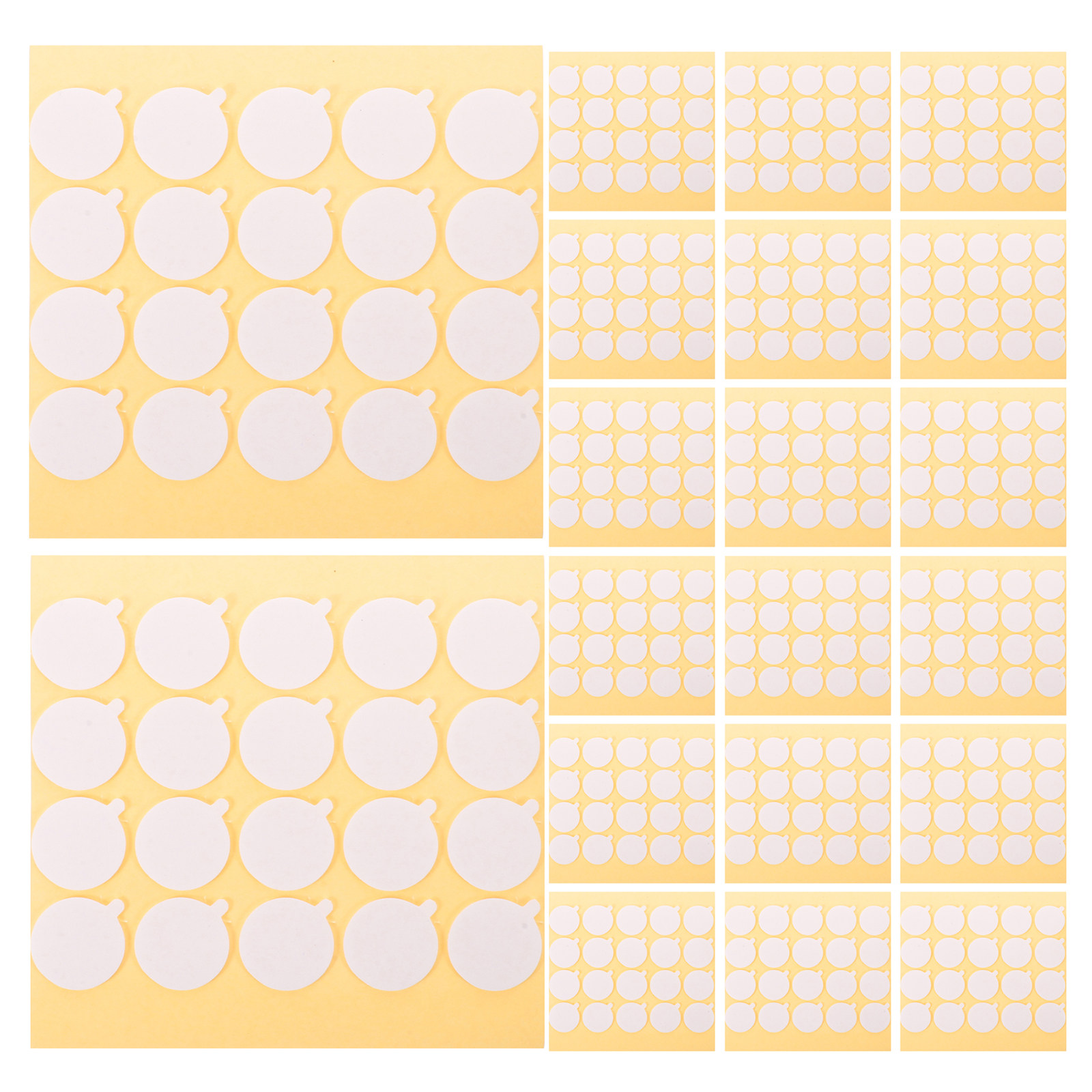 Adhesive Dot Wick - 800個入り 耐熱性粘着ドットステッカー DIY用 ソイワックスクラフト用 丸型 20mm
