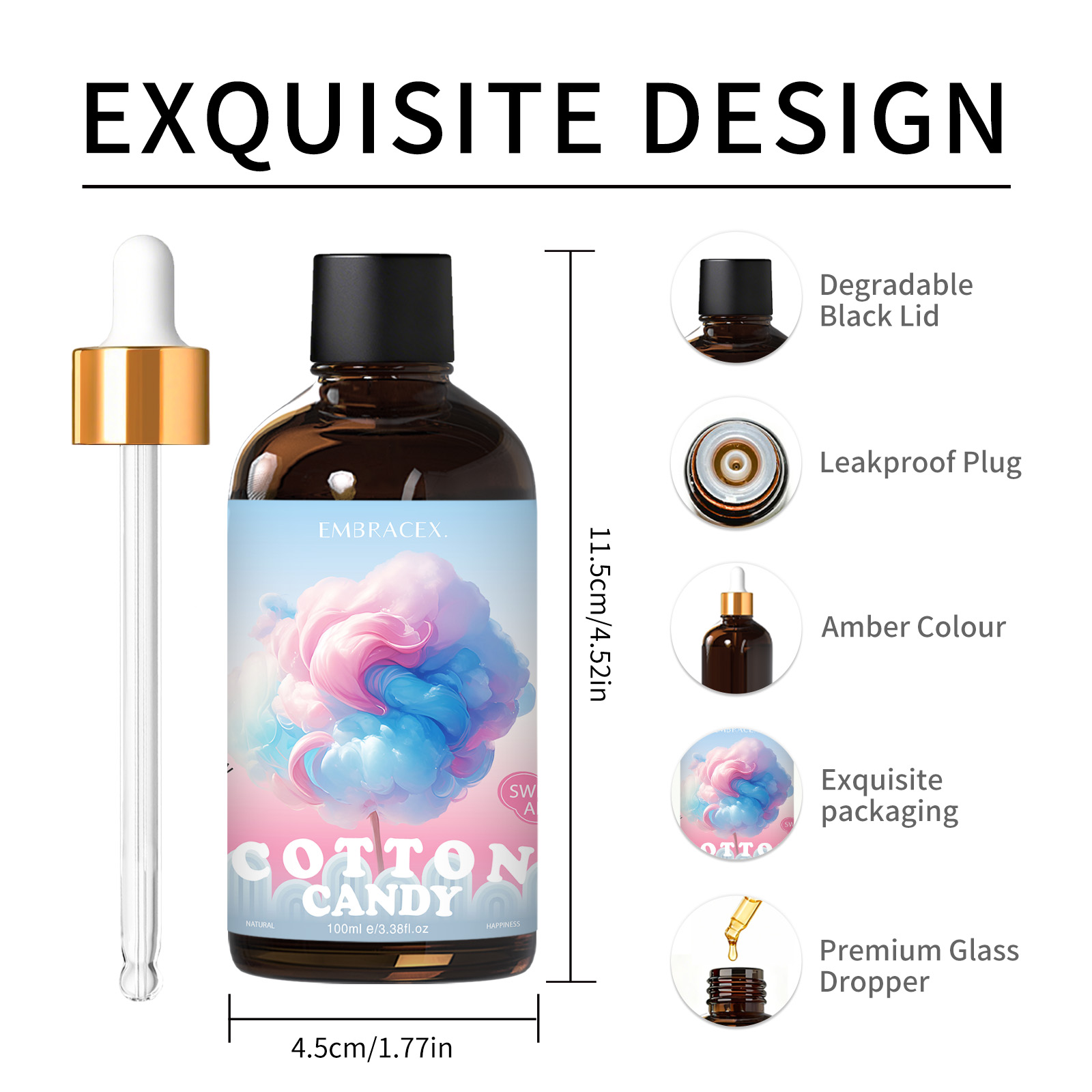 100ml 綿菓子エッセンシャルオイルディフューザーキャンド - Candle Making Scents のレビューと価格