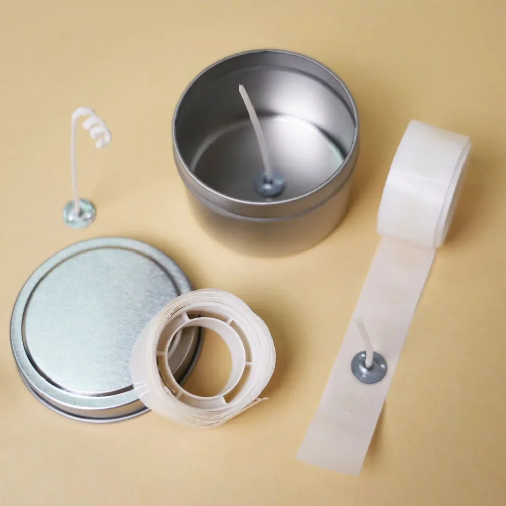 キャンドルを作るための接着剤,10mm, 100ドット/ロー - Adhesive Dot Wick のレビューと価格