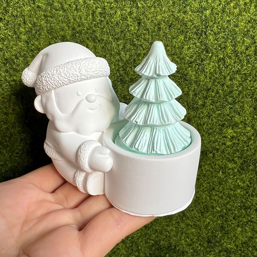 DIY サンタクロース燭台シリコーン型かわいい小人キャンドル - Xmas Candle Making のレビューと価格