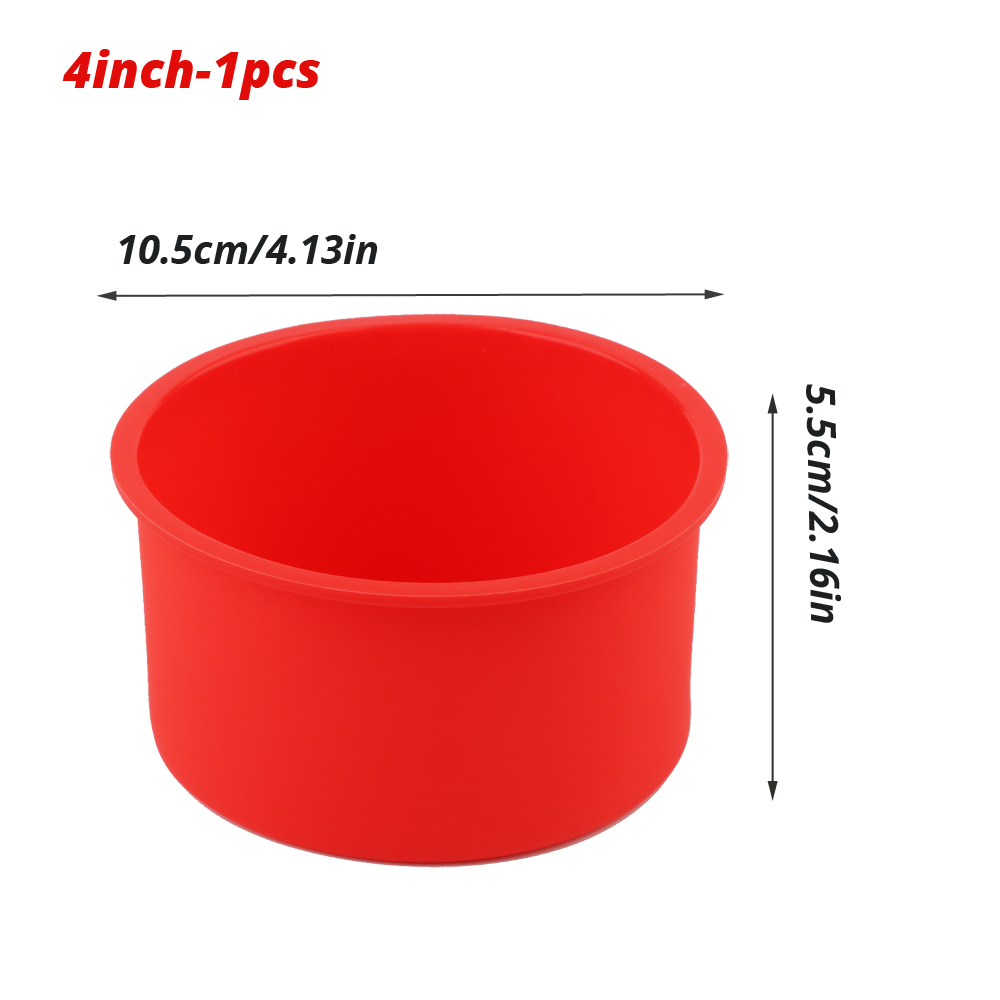 4インチの丸型シリコンケーキ型1個。シフォンケーキ、ムース、 - Candle Making Scents のレビューと価格