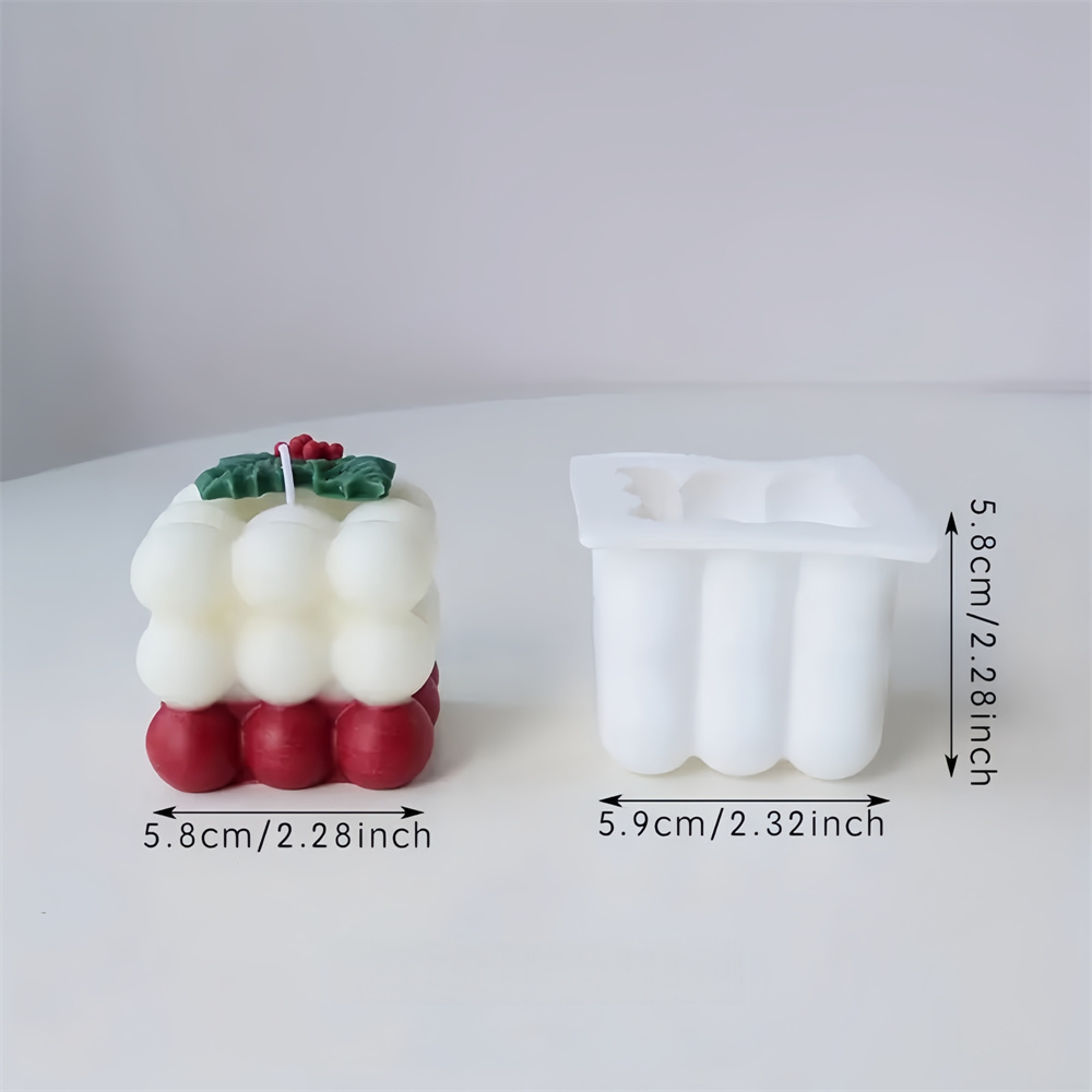 クリスマスヒイラギの葉バブルキャンドルシリコーン型手作りアロ - Xmas Candle Making のレビューと価格