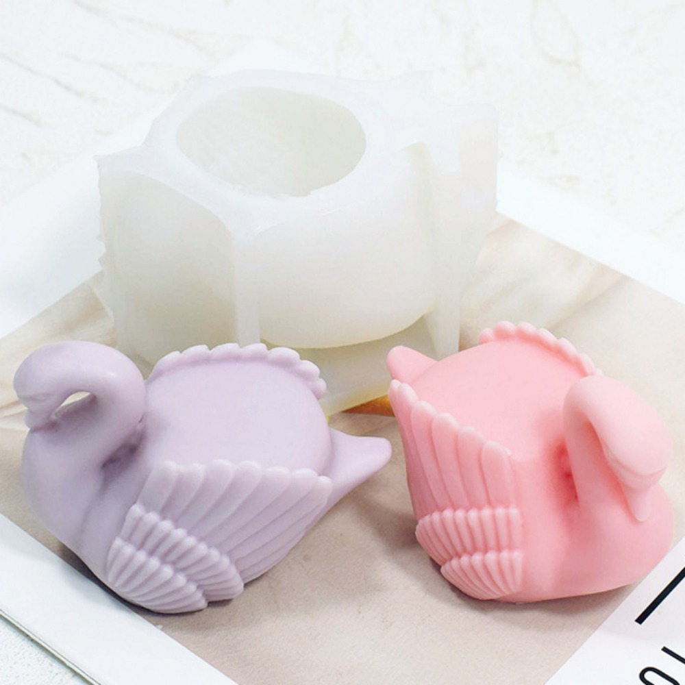 ホワイトスワンシリコンキャンドルモールド,鳥の動物の石鹸,樹 - Candle Making Factory のレビューと価格