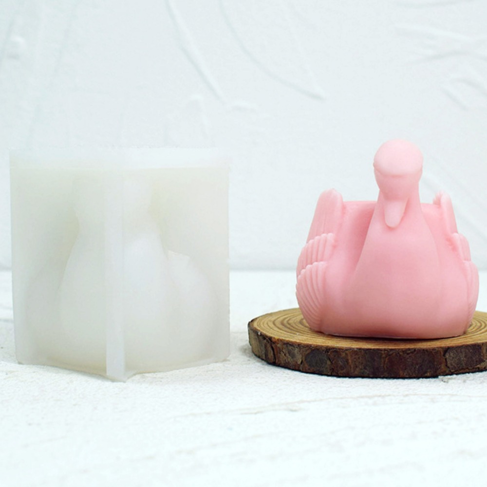 ホワイトスワンシリコンキャンドルモールド,鳥の動物の石鹸,樹 - Candle Making Factory のレビューと価格