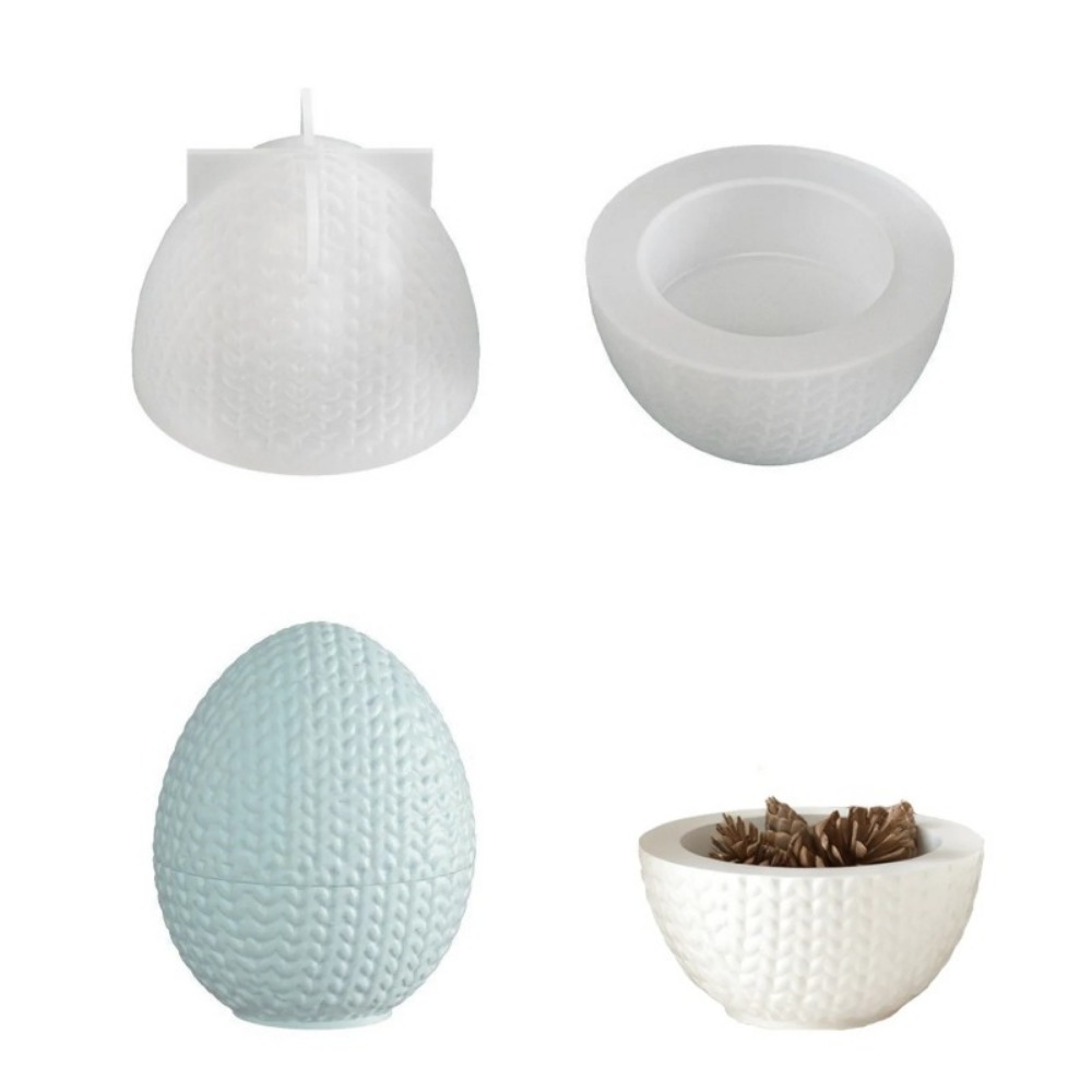 DIY編み糸卵型オーバルシリコンモールド、樹脂キャンドル作り - Candle Making Yarn のレビューと価格