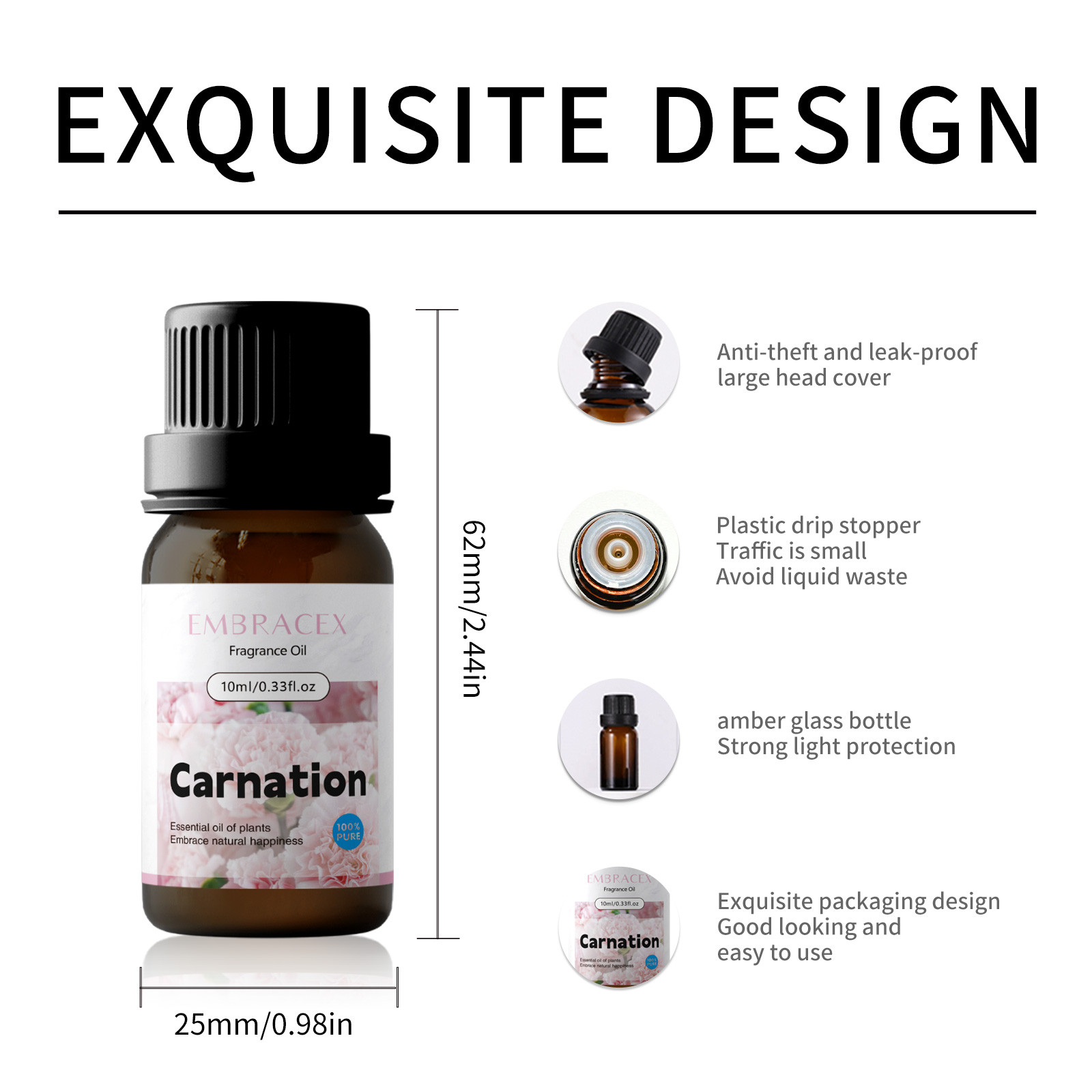 10ml カーネーション エッセンシャル オイル フローラル - Candle Making Scents のレビューと価格