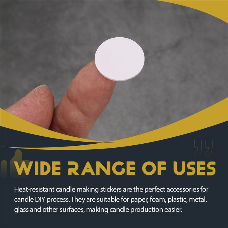 800 個のキャンドル芯ステッカー両面粘着ドット耐熱キャンド - Adhesive Dot Wick のレビューと価格