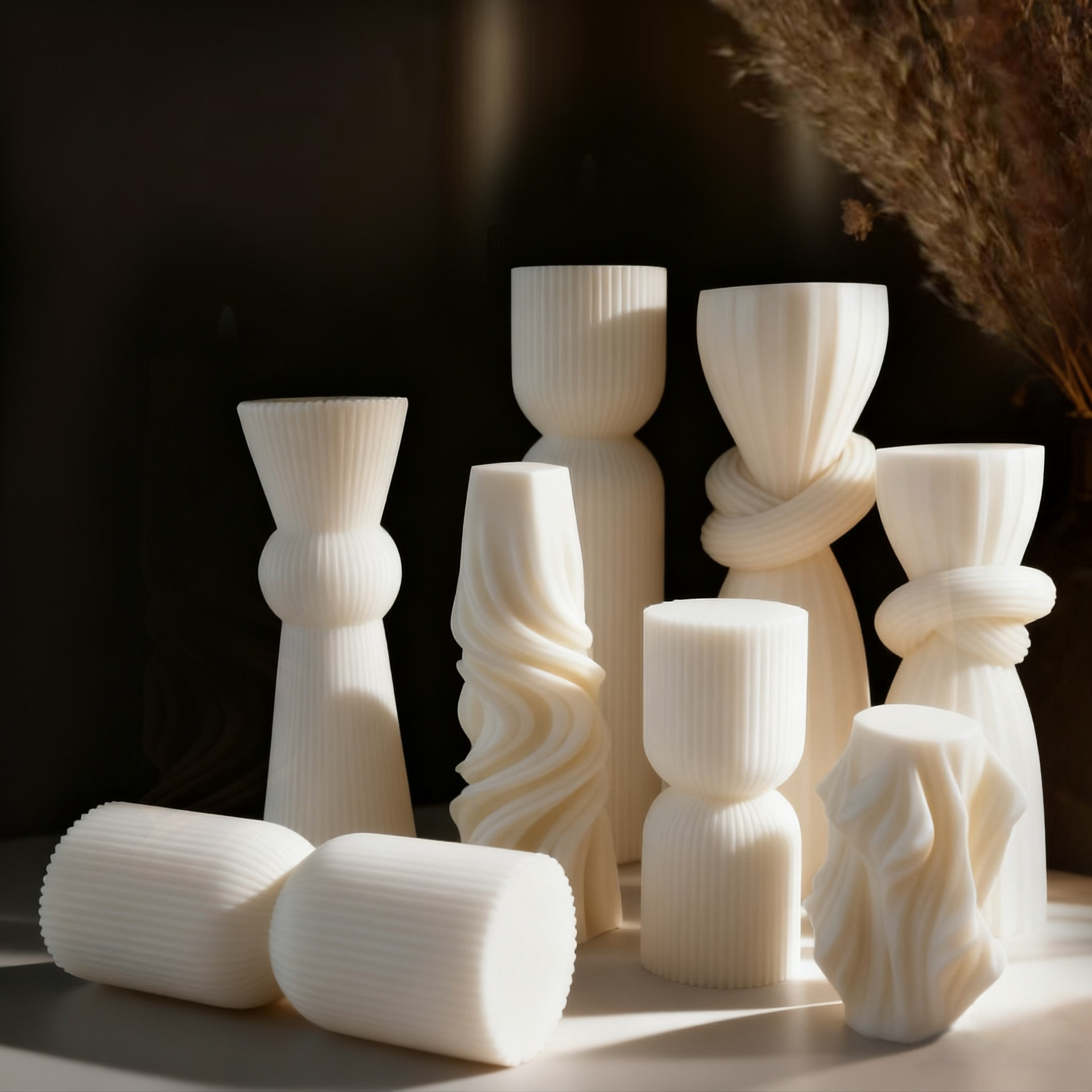 北欧ミニマリストホワイト香りのキャンドル雰囲気ホームデコレー - Candle Making Scents のレビューと価格