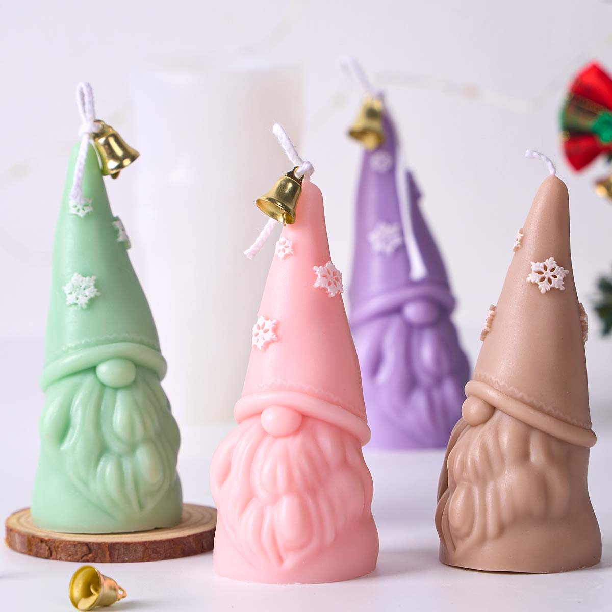 クリスマスオーナメントシリコーンキャンドルモールド DIY  - Xmas Candle Making のレビューと価格