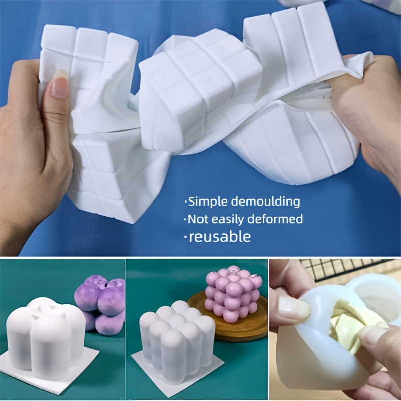 6個入りシリコンキャンドル型セット、キャンドル作り用、毛糸玉 - Candle Making Yarn のレビューと価格