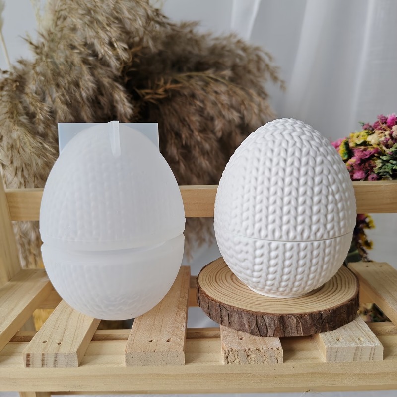 DIY 編み物用糸卵型オーバルシリコンモールド、樹脂キャンド - Candle Making Yarn のレビューと価格