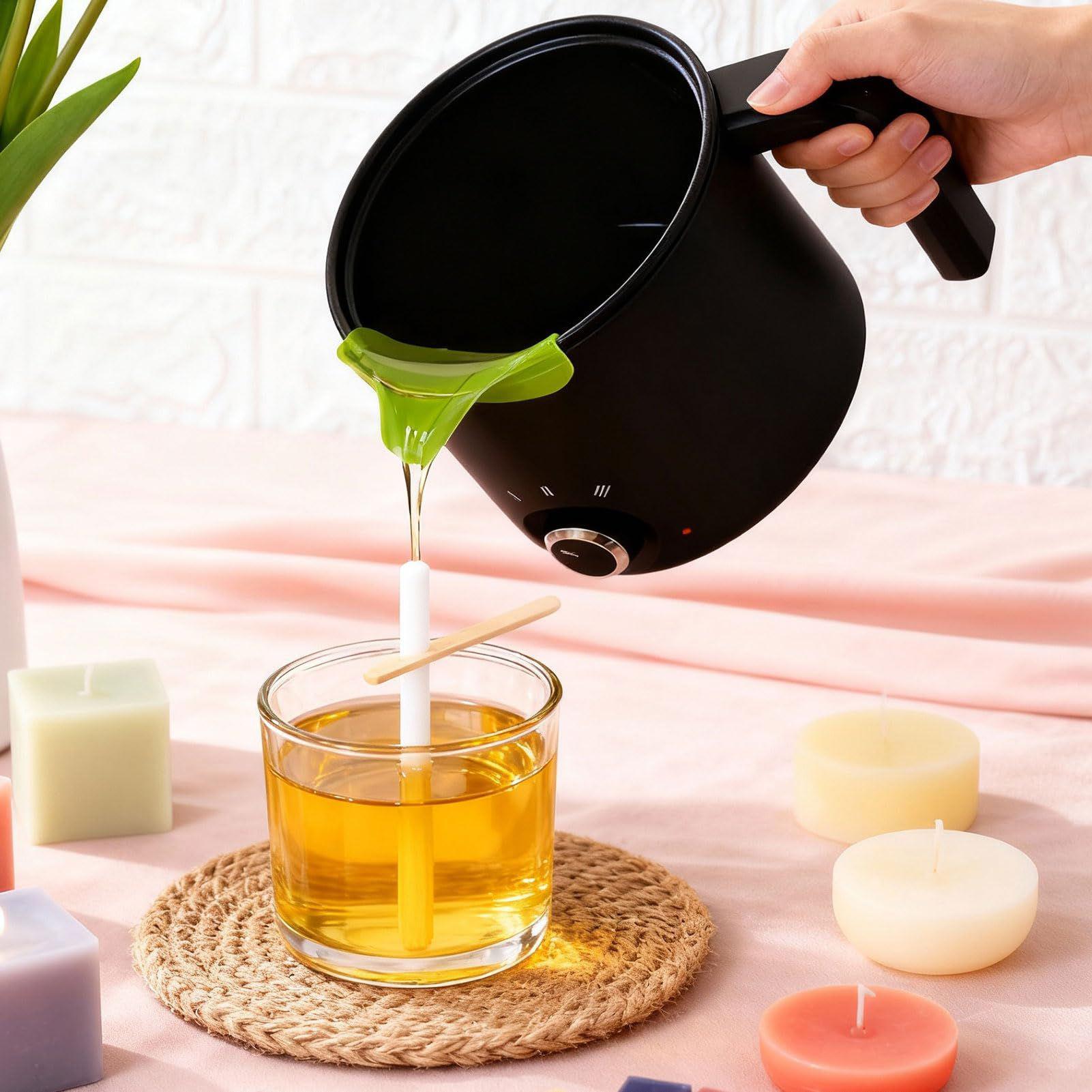 キャンドルワックス溶解ポット 1.5L 大型ステンレス製電気 - Candle Making Class のレビューと価格