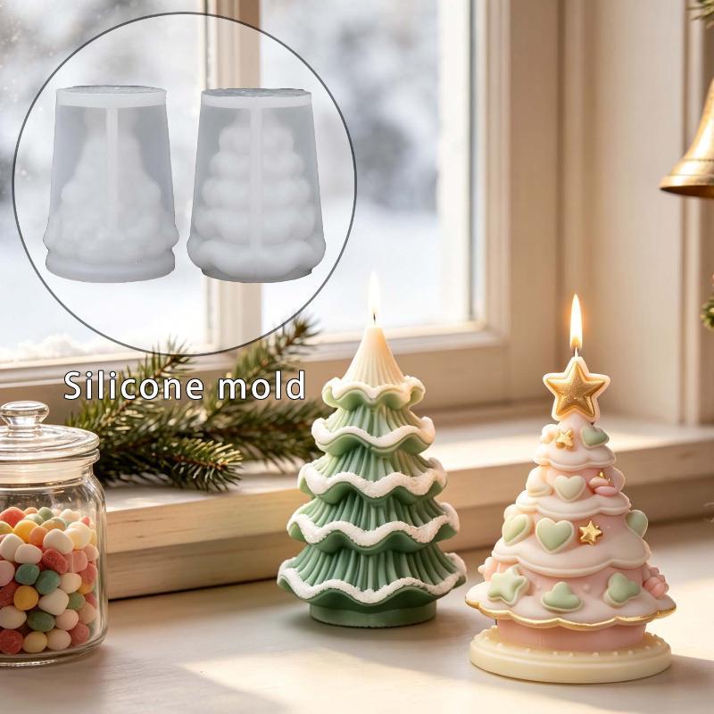 DIY クリスマスツリー シリコンモールド デコレーション  - Xmas Candle Making のレビューと価格