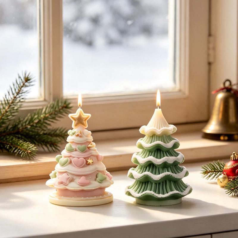 DIY クリスマスツリー シリコンモールド デコレーション  - Xmas Candle Making のレビューと価格