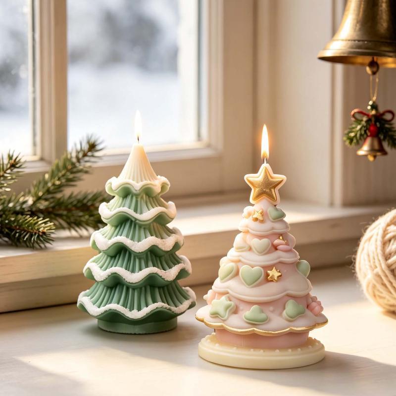 DIY クリスマスツリー シリコンモールド デコレーション  - Xmas Candle Making のレビューと価格