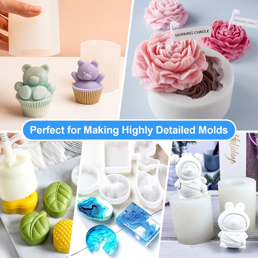シリコンモールド作成キット、38.8オンス 15A弾性液体シ - Candle Making Class のレビューと価格