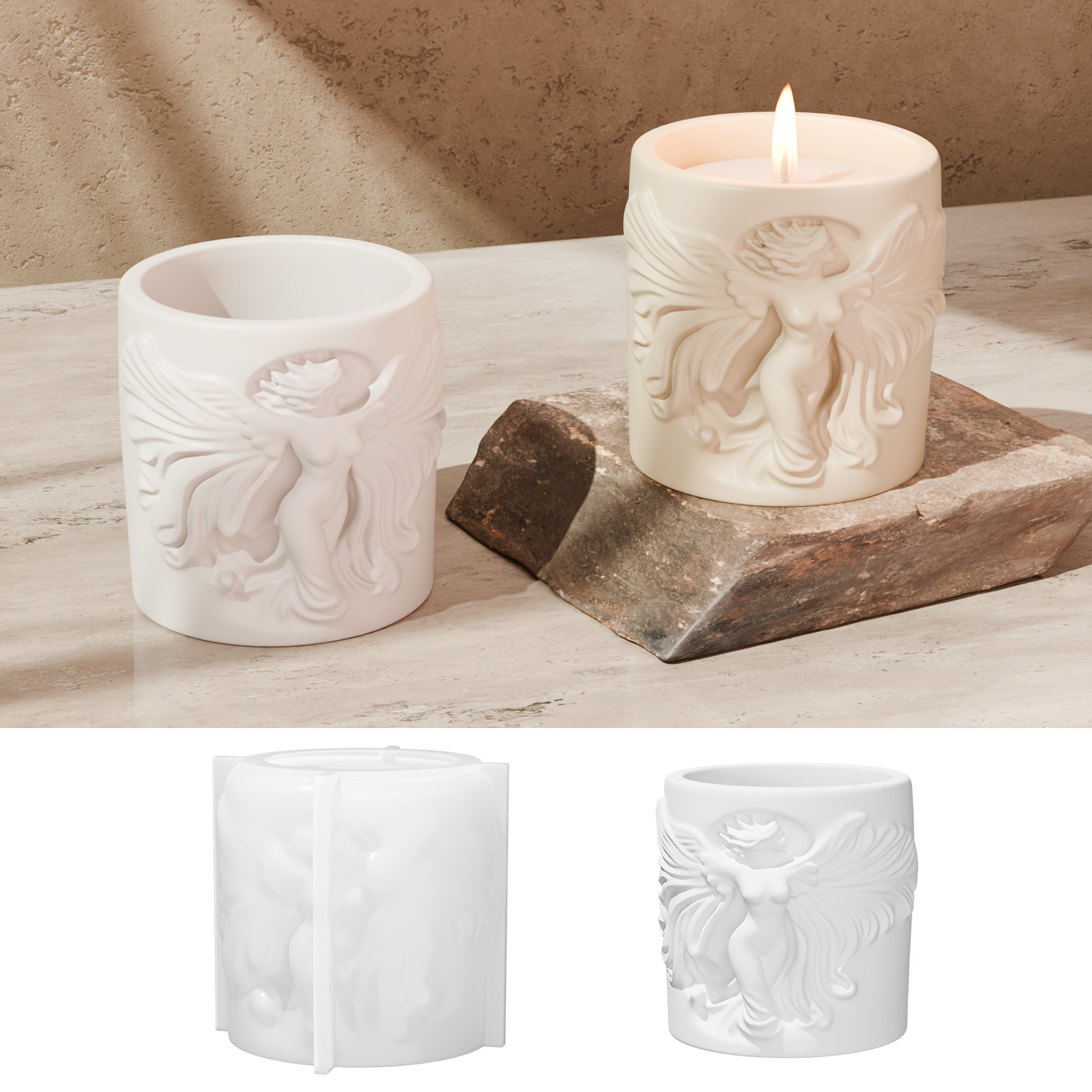 天使のレリーフカップ型レジンシリコンモールドは、レジン制作や - Candle Making Scents のレビューと価格